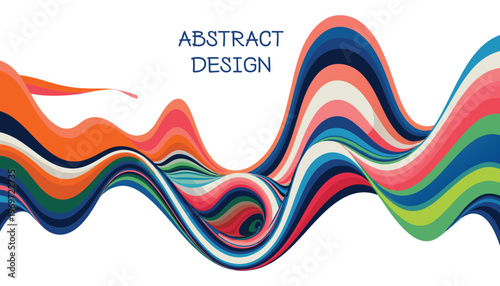 Abstract colorful background with circles abstract Modern Flat Illustration Set with Dynamic Waves, Urban Lifestyle and Colorful Creative Design
