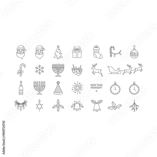 A collection of hanukkah symbols and icons Vector