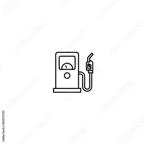 A gas pump with a nozzle