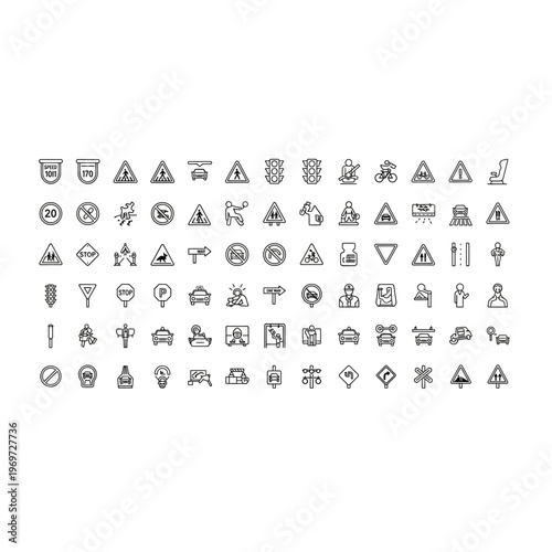 A collection of various mathematical and punctuation symbols