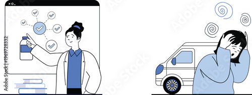 Contrast between effective medication management and side effects experience