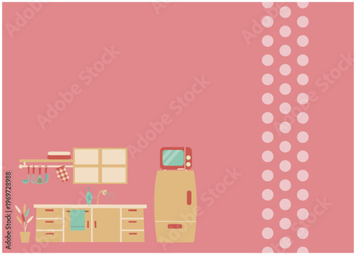 キッチン背景　イメージイラスト2