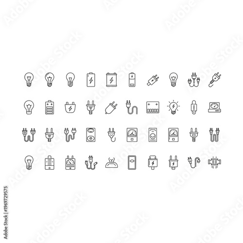 A collection of various web and social media icons