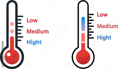 thermometer with temperature