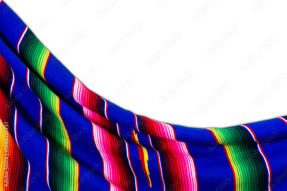 Fotografie Colorful serape with transparent background