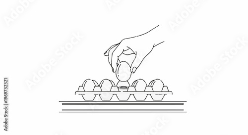 Hand placing an egg into a carton (1)