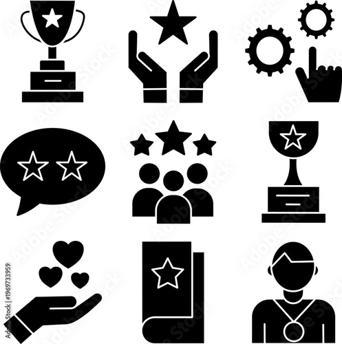 Success Awards and Recognition Icons