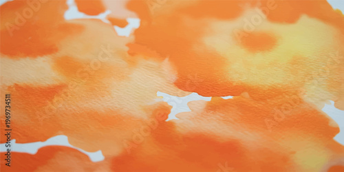 Abstract blue sky clouds texture with orange paint and vintage grunge paper background providing beautiful sunlight space for your text