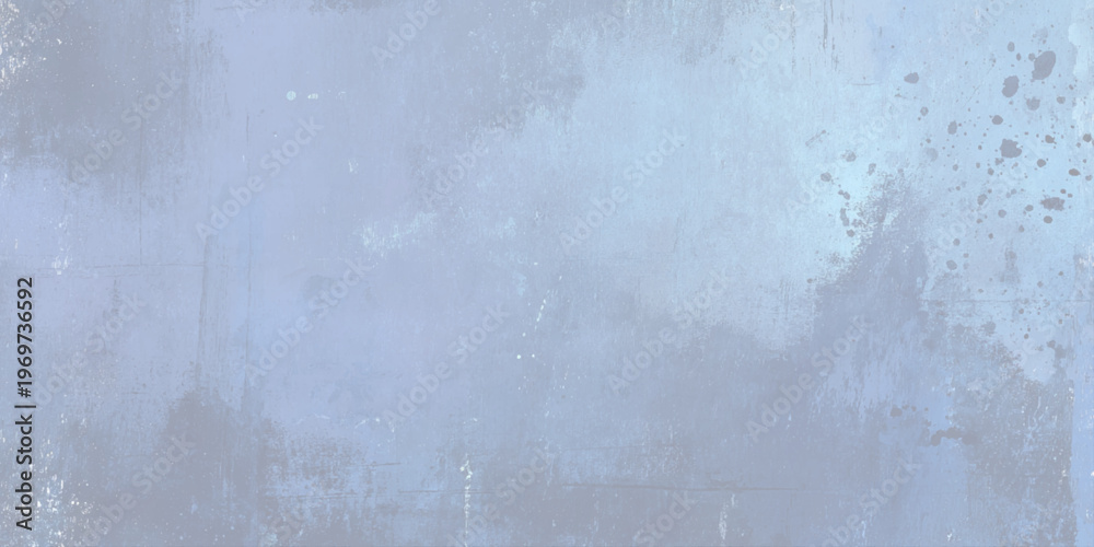 Fototapeta premium Vector illustration of a worn blue-gray concrete wall with scratches and stains for backgrounds or textures