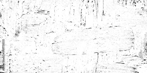 Grunge texture background with rough distressed white and black brush strokes vector illustration