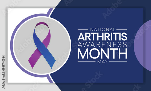 National Arthritis awareness month observed each year in May. it is a common condition that causes pain and inflammation in a joint. Arthritis affects people of all ages, including children. vector.
