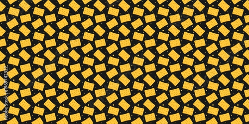 Sponge seamless pattern for cleaning backgrounds and playful kitchen textile prints
