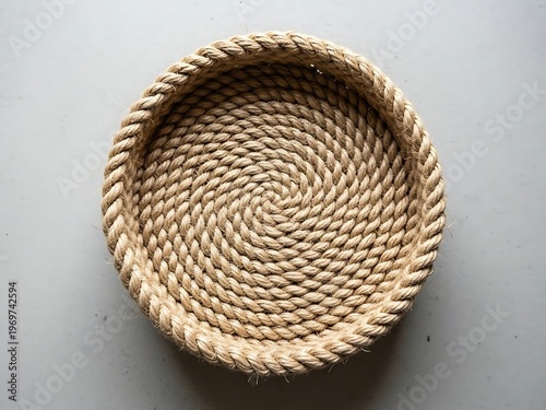Close-Up Spiral Rope Trivet Showing Natural Texture and Construction