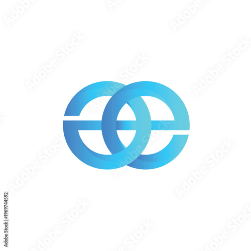 simple letter g combined e or c initial, elegant modern logo design, monogram style concept