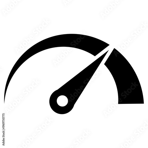 Speedometer vector icon. speed illustration sign. tonometer symbol or logo.