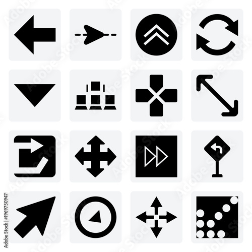 Directional Pointers And Wayfinding Elements – North, South, East, And West Indicators For Location-Based Apps And Signage