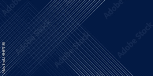 Blue abackground with glowing arrow lines. Simple shiny blue geometric lines design. neon, template, good