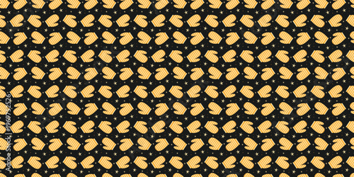 Striped kitchen glove repeating pattern for home decor. Kitchenware textile pattern