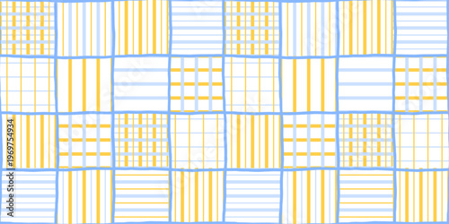 Cute pattern baby and children seamless patchwork with gingham background line. Texture plaid notebook and ornament coquette wallpaper with illustration blanket kawaii. Heart cute rapport.