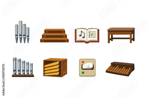 Organ Music Elements Collection