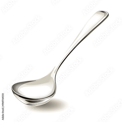 Elegant Ladle Kitchen Utensil Vector Illustration