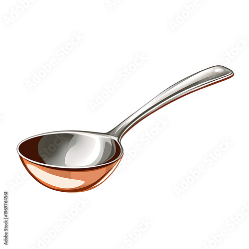 Elegant Ladle Kitchen Utensil Vector Illustration