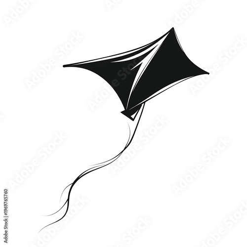 Elegant Kite Icon Vector Illustration