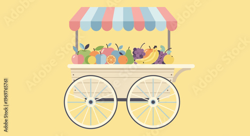 Fruit Cart Illustration