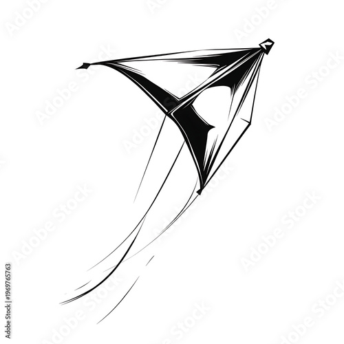 Simple Kite Icon Vector Illustration Design