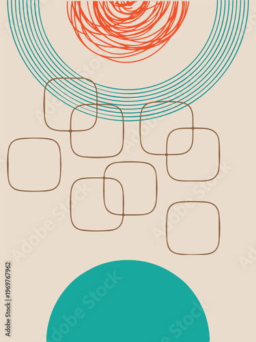 Minimalist Abstract Wall Decor elegant Aesthetic Art Print Template