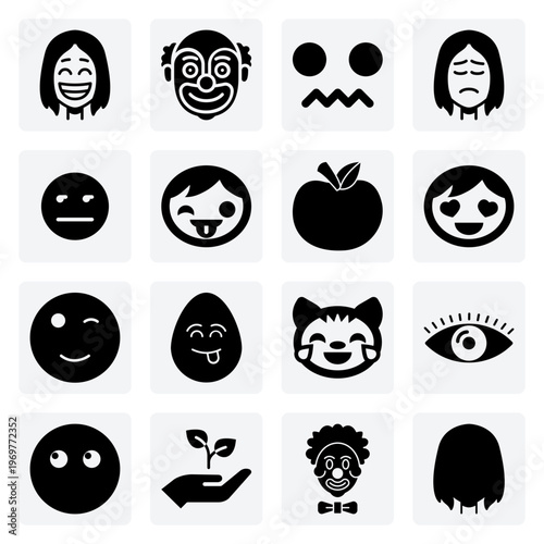 Expressive Characters And Faces For Conveying Specific Moods From Peeking With Curiosity To Savouring Delicious Food