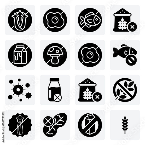 Food Safety And Dietary Restriction Information – Allergen-Free Symbols For Packaging, Menus, And Health Awareness Campaigns