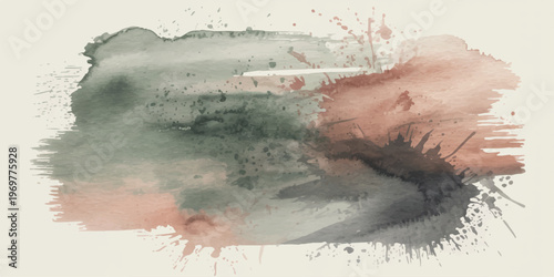 young man in snow rain and mask with vintage texture