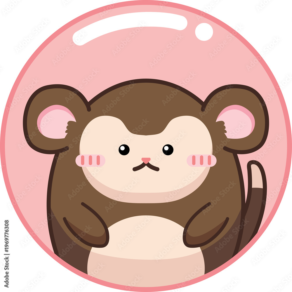 Fototapeta premium 12 Zodiac Animals (Monkey)_png