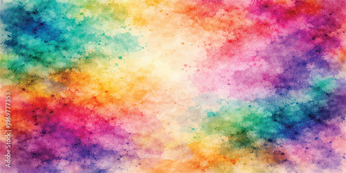 Abstract colorful watercolor background with soft pastel paint textures and artistic blended hues