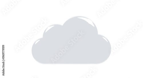 Cloud icon. Weather forecast symbol. Vector illustration