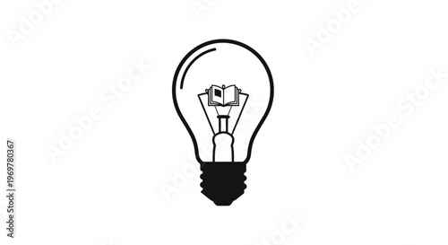 Illustration depicting the concept of knowledge, learning, and the power of ideas