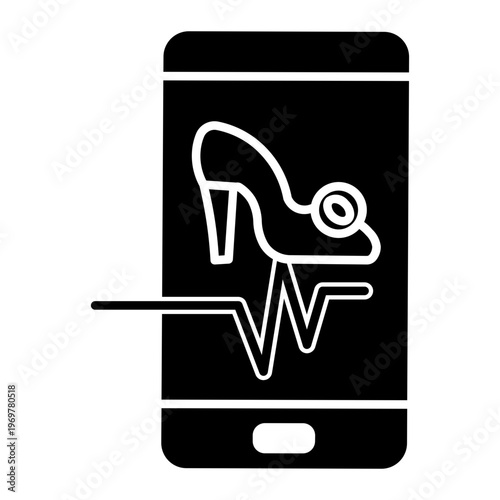 fitness app Solid icon