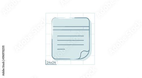Invoice icon. Document with lines. Paper sheet vector