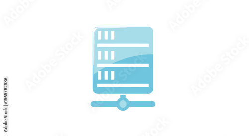 Server rack data storage, network technology concept