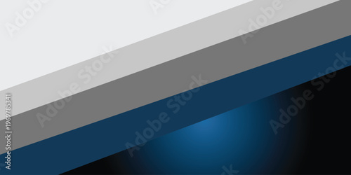 Abstract geometric striped background with varying shades of grey, white, blue, and black