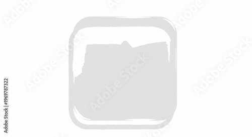 Abstract Brush Stroke Square Shape Design Element