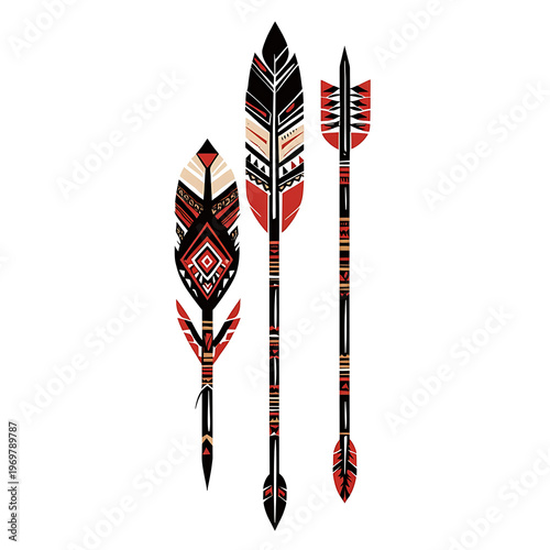 Authentic Native American Arrow Tribal Design