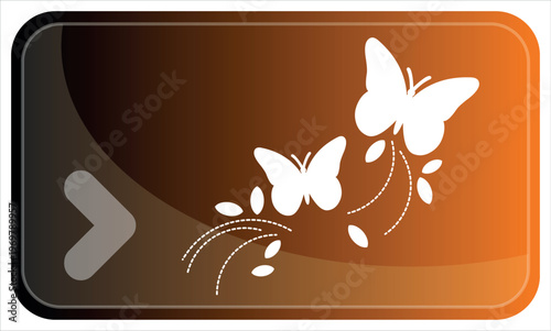 Arrow and illustration on an membership card