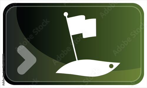 Arrow and illustration on an membership card