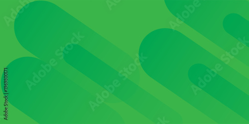 Abstract background with diagonal rounded capsule shapes in green tones