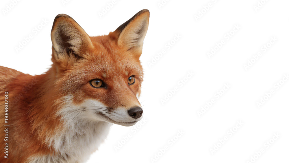 Obraz premium Red fox portrait with copy space