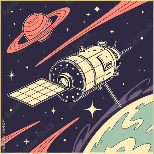 Futuristic Space Telescope in Deep Space