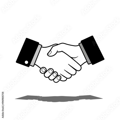 Handshake between two business partners.