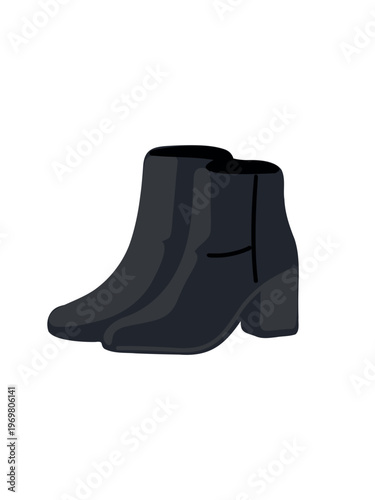 black classic ankle boots elegant feminine timeless footwear